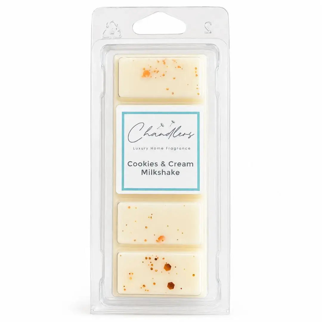 Cookies and Cream Milkshake summer wax melt snapbar by Chandlers Wax Melts
