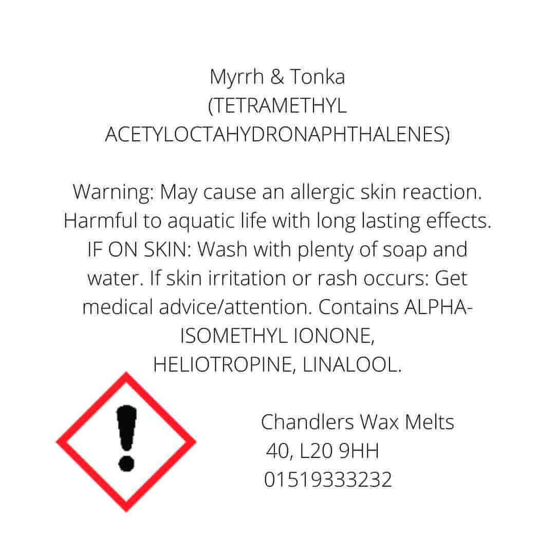myrhh and tonka wax melts uk