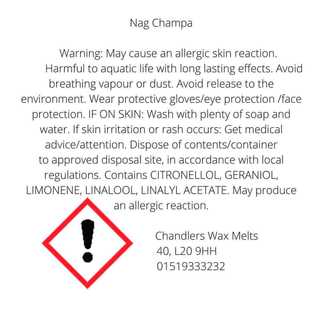 nag champa wax melts uk