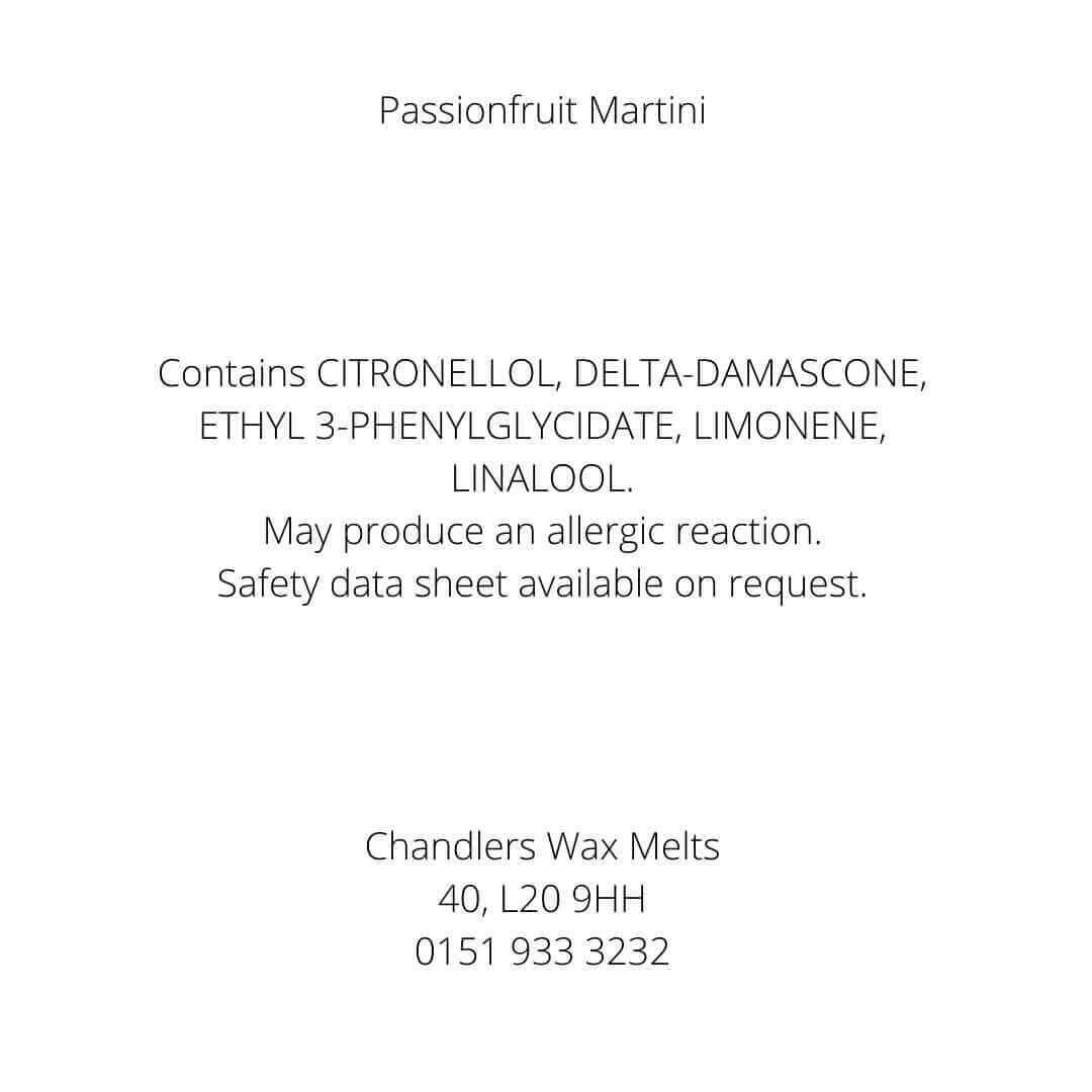 passionfruit martini wax melts uk