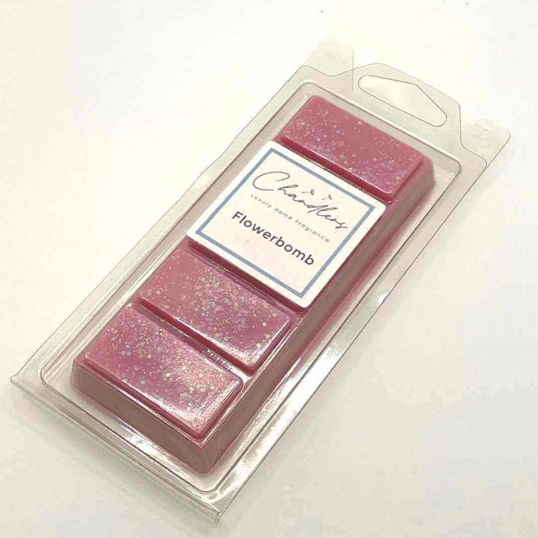 flowerbomb wax melts long-lasting soy wax melts uk