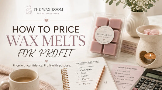 How to price wax melts for profit by covering costs, labour, fees and margin