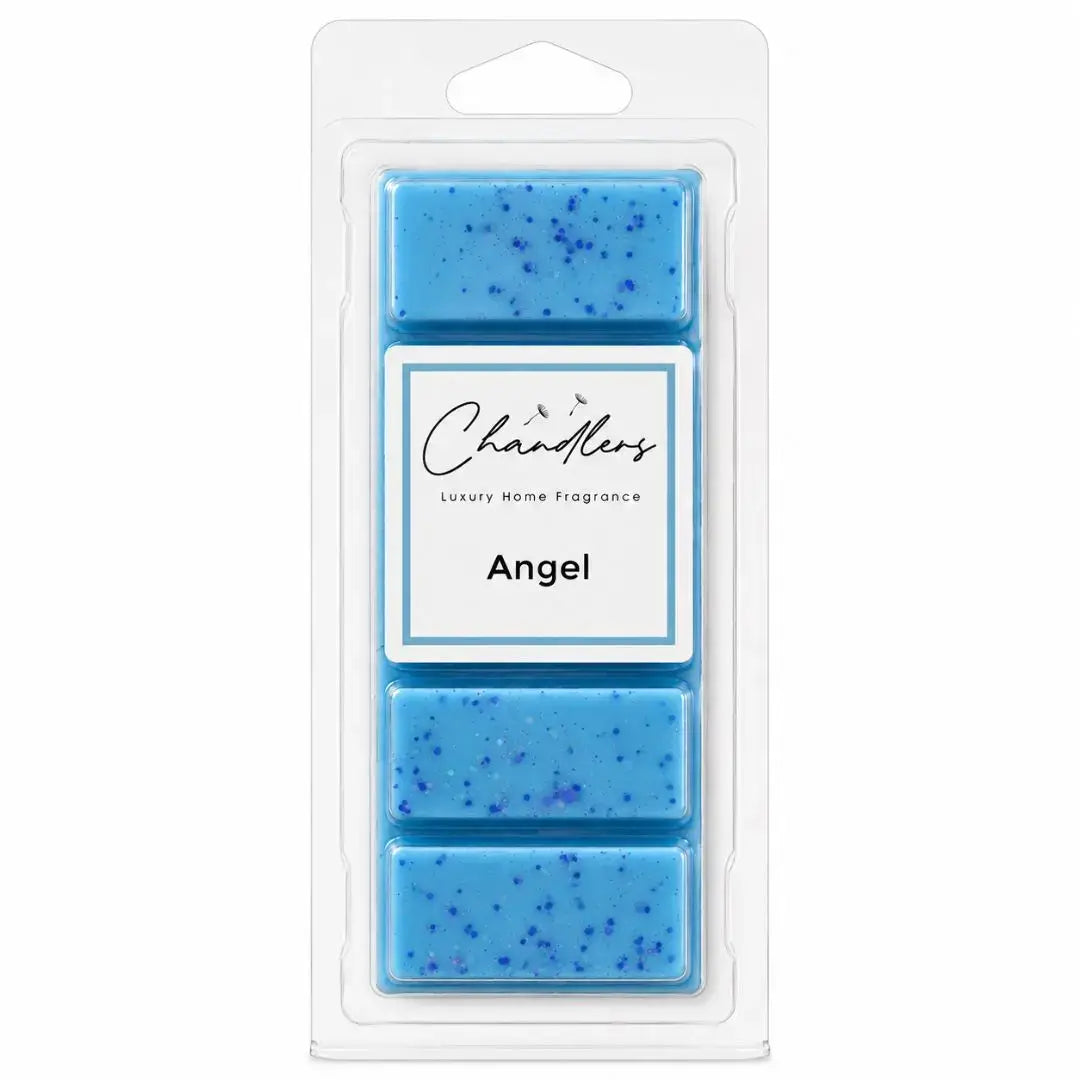 Angel wax melts in clear clamshell packaging by Chandlers Wax Melts inspired by Mugler