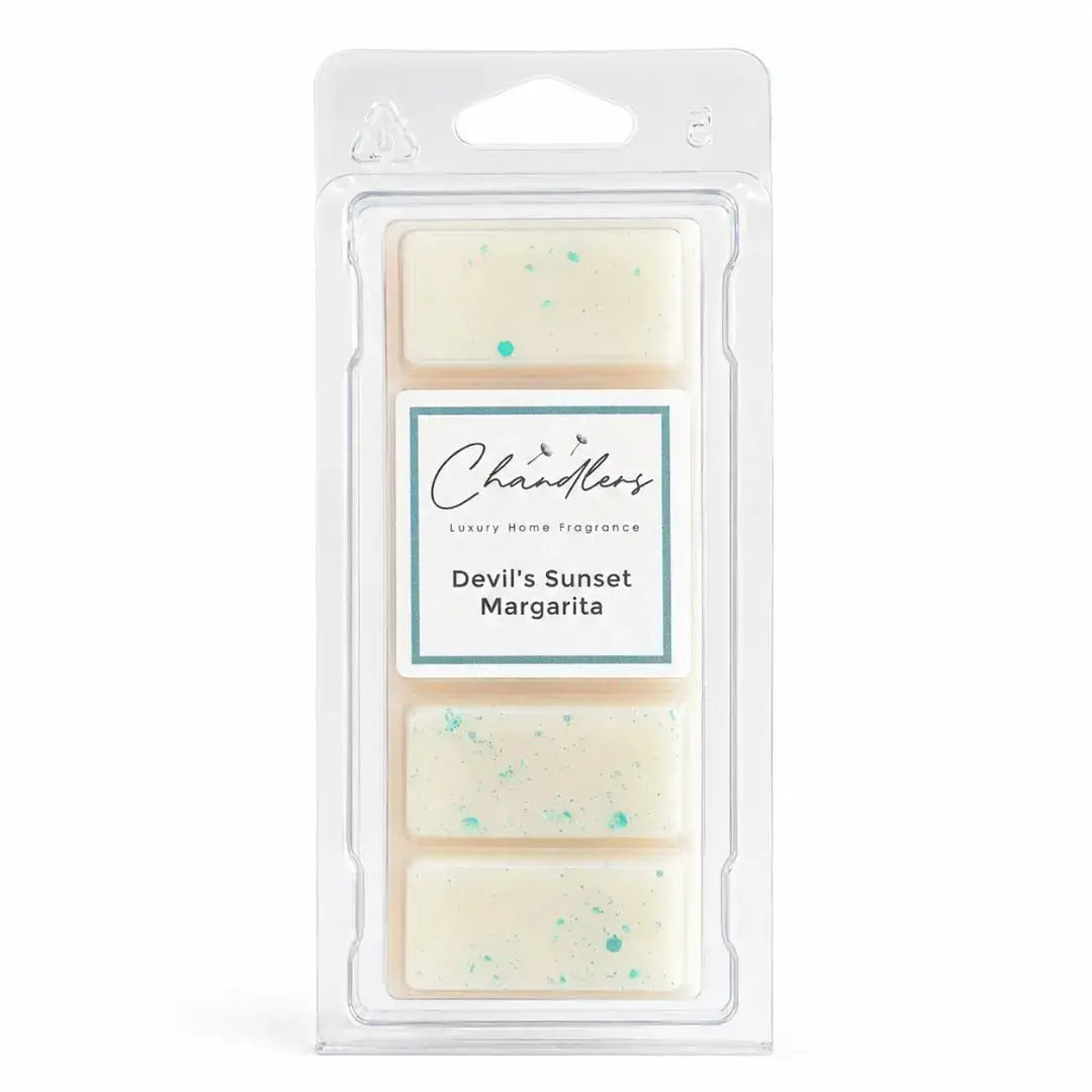 Devil’s Sunset Margarita summer wax melt snapbar by Chandlers Wax Melts