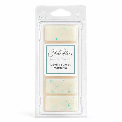 Devil’s Sunset Margarita summer wax melt snapbar by Chandlers Wax Melts