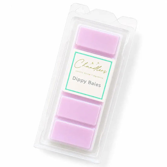 Dippy Baies pale purple wax melt snapbar by Chandlers Wax Melts inspired by Diptique
