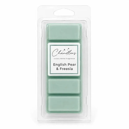 English Pear and Freesia wax melt snapbar by Chandlers Wax Melts inspired by Jo Malone