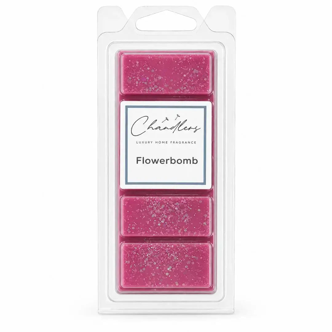 Flowerbomb perfume wax melt snapbar by Chandlers Wax Melts inspired by Victor and Rolf