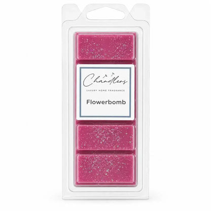 Flowerbomb perfume wax melt snapbar by Chandlers Wax Melts inspired by Victor and Rolf