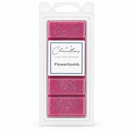 Flowerbomb perfume wax melt snapbar by Chandlers Wax Melts inspired by Victor and Rolf