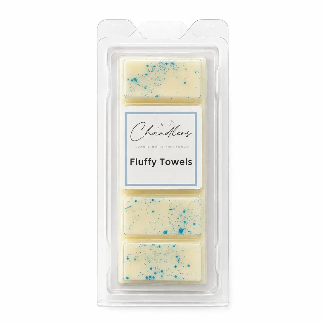 Fluffy Towels wax melt snapbar by Chandlers Wax Melts inspired by Yankee Candle laundry