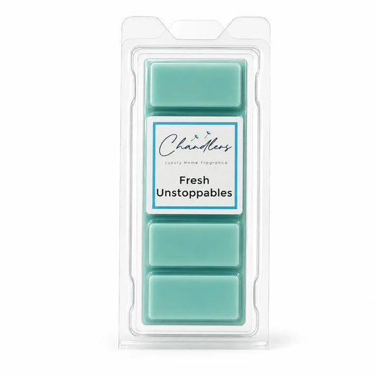 Fresh Unstoppables laundry wax melt snapbar by Chandlers Wax Melts inspired by lenor