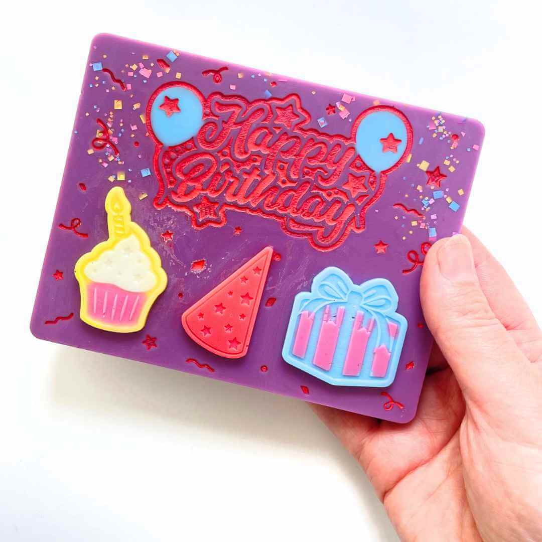 Happy Birthday Wax Melt Slab