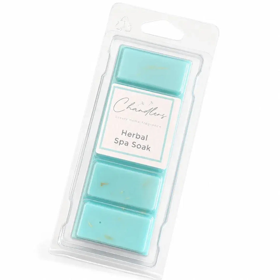 Herbal Spa Soak blue summer wax melts by Chandlers Wax Melts inspired by Badedas