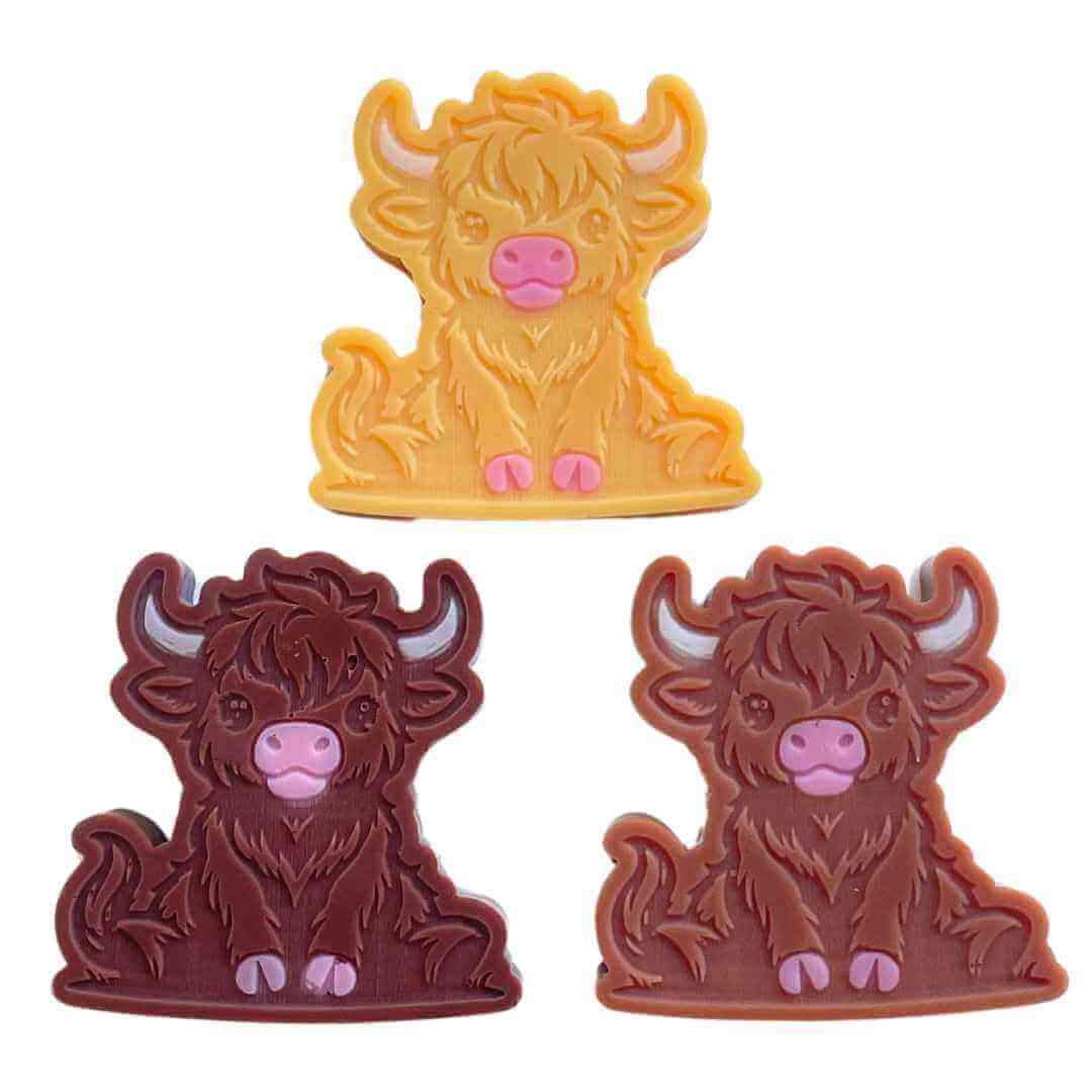 highland cow wax melts shapes