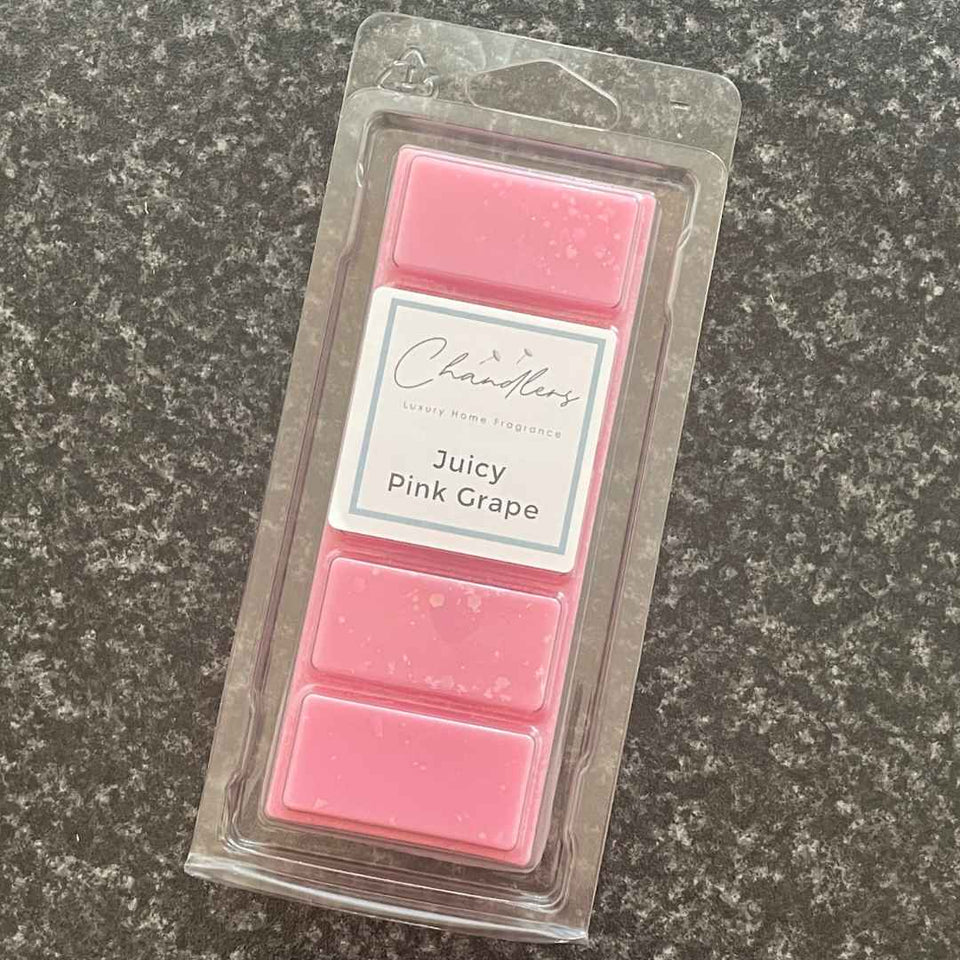 juicy pink grape fruity wax melts uk