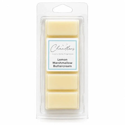 Lemon Marshmallow Buttercream fruity wax melt snapbar by Chandlers Wax Melts