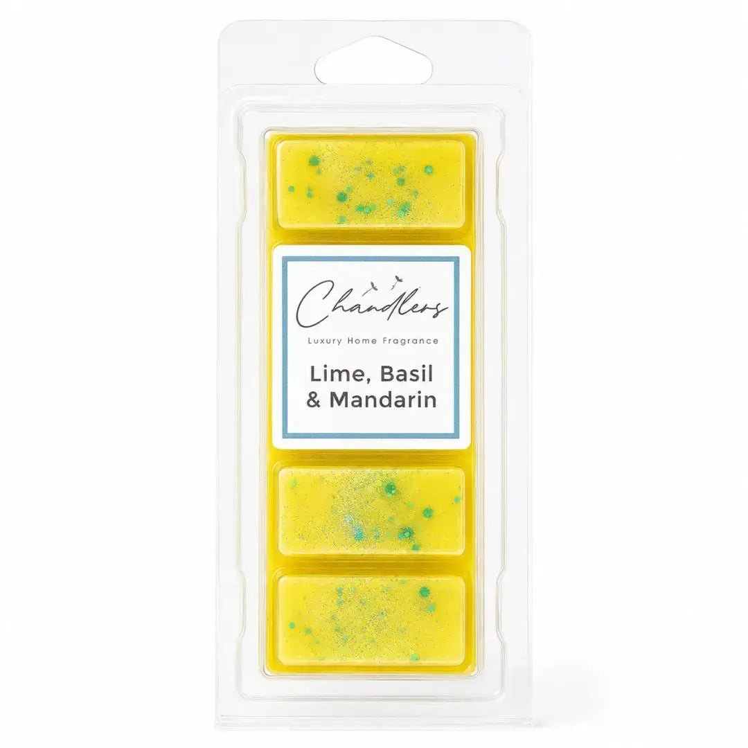 Lime Basil and Mandarin wax melt snapbar by Chandlers Wax Melts inspired by Jo Malone