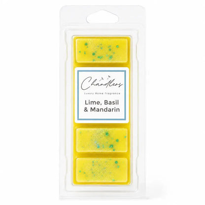 Lime Basil and Mandarin wax melt snapbar by Chandlers Wax Melts inspired by Jo Malone