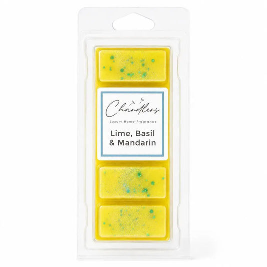 Lime Basil and Mandarin wax melt snapbar by Chandlers Wax Melts inspired by Jo Malone