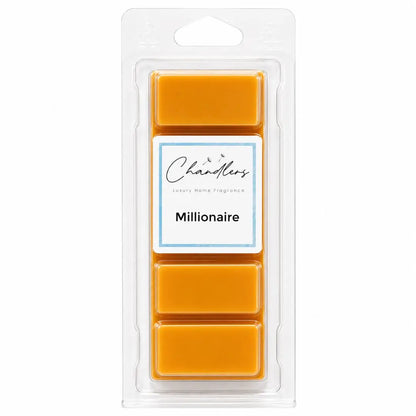 Millionaire wax melts in clear clamshell packaging by Chandlers Wax Melts inspired by Paco Rabanne