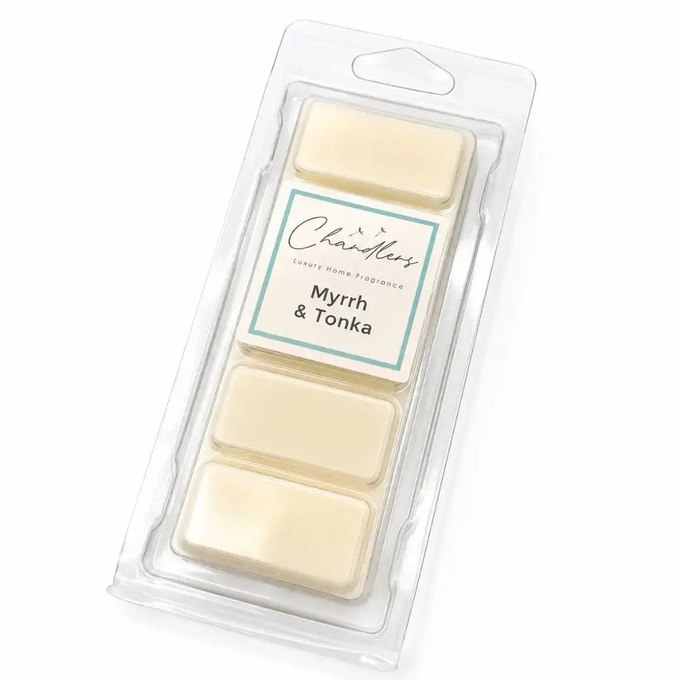 Myrrh and Tonka wax melt snapbar by Chandlers Wax Melts inspired by Jo Malone