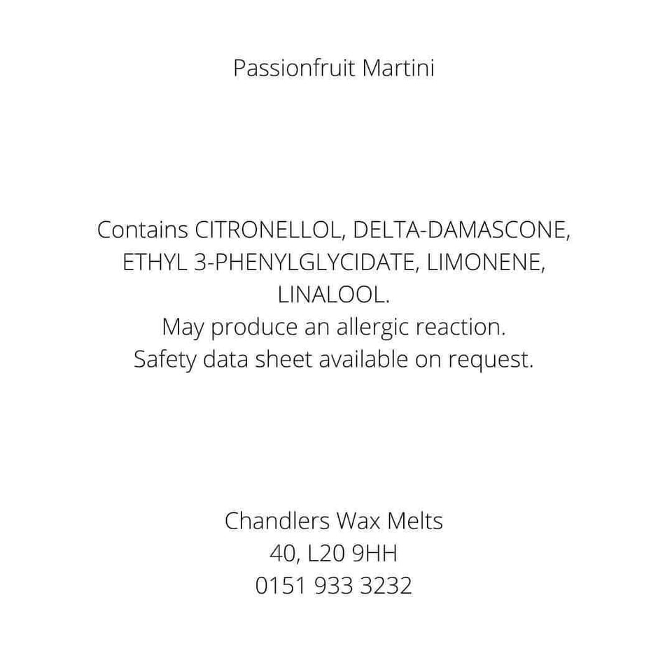 passionfruit martini wax melts uk