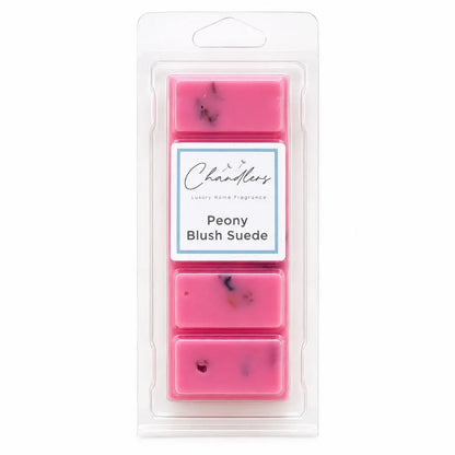Peony Blush Suede wax melt snapbar by Chandlers Wax Melts inspired by Jo Malone