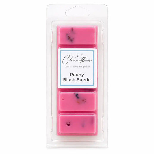 Peony Blush Suede wax melt snapbar by Chandlers Wax Melts inspired by Jo Malone