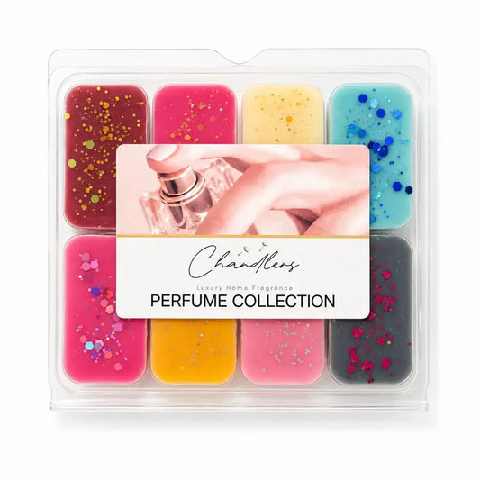 Perfume wax melts collection by Chandlers Wax Melts