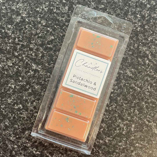 pistachio & sandalwood wax melt