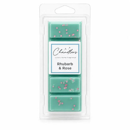 Rhubarb and Rose wax melt snapbar by Chandlers Wax Melts inpired by Molton Brown