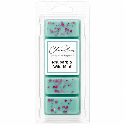 Rhubarb and Wild Mint fruity wax melt snapbar