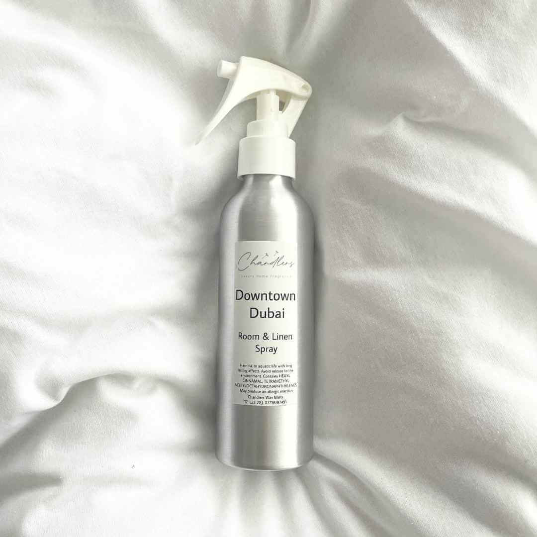 Chandlers room and linen spray for freshening fabrics, cushions and home spaces