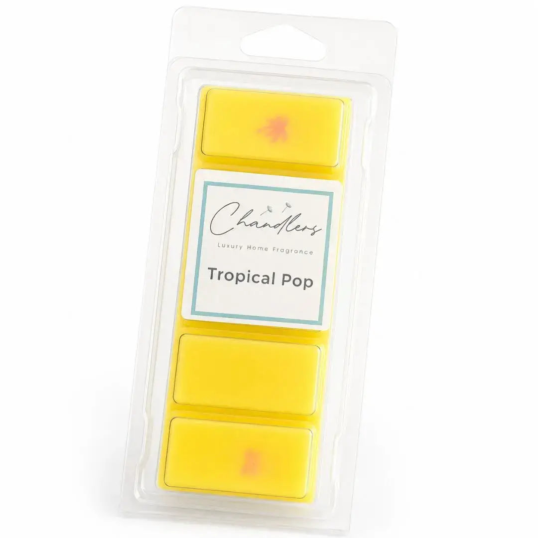 Tropical Pop yellow summer wax melts by Chandlers Wax Melts inspired by Lilt