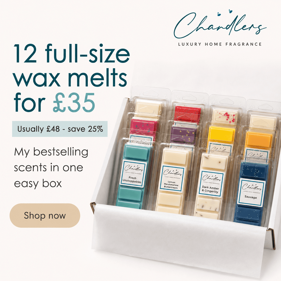 Wax melt bestsellers bundle with mixed soy wax melt scents by Chandlers